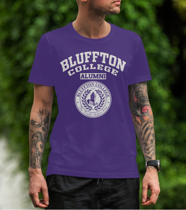 Bluffton College Alumni The Truth Makes Free 1899 Seal T-Shirt
