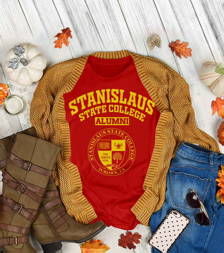 Stanislaus State College Alumni Seal Turlock CA Vox Veritas Vita T-Shirt