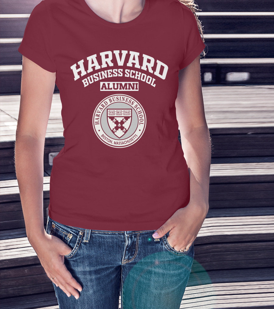Harvard Business School Alumni Boston Massachusetts Veritas Shield T-Shirt