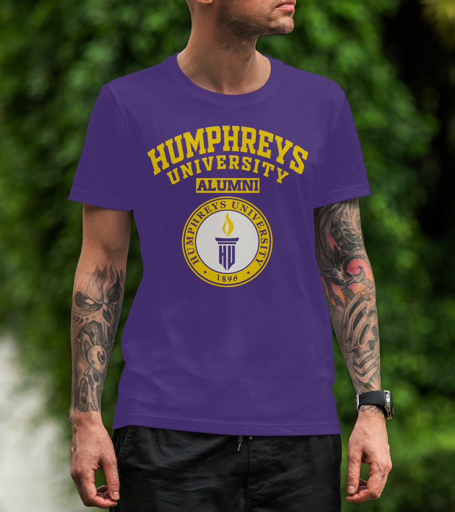 Humphreys University Alumni 1896 Torch Emblem T-Shirt