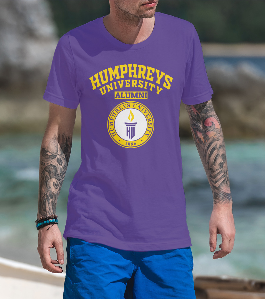 Humphreys University Alumni 1896 Torch Emblem T-Shirt