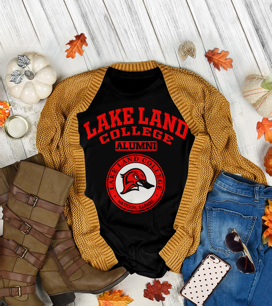 Lake Land College Alumni Mattoon Illinois Red Bird T-Shirt