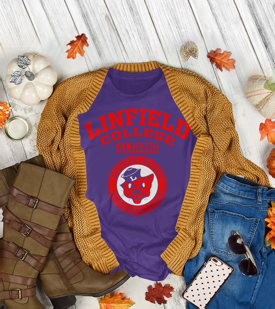 Linfield College Alumni Confido Personal Development Mascot T-Shirt