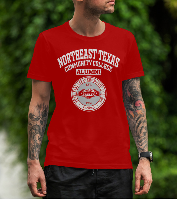 Northeast Texas Community College Alumni Eagles Est. 1984 Focused T-Shirt