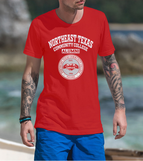Northeast Texas Community College Alumni Eagles Est. 1984 Focused T-Shirt