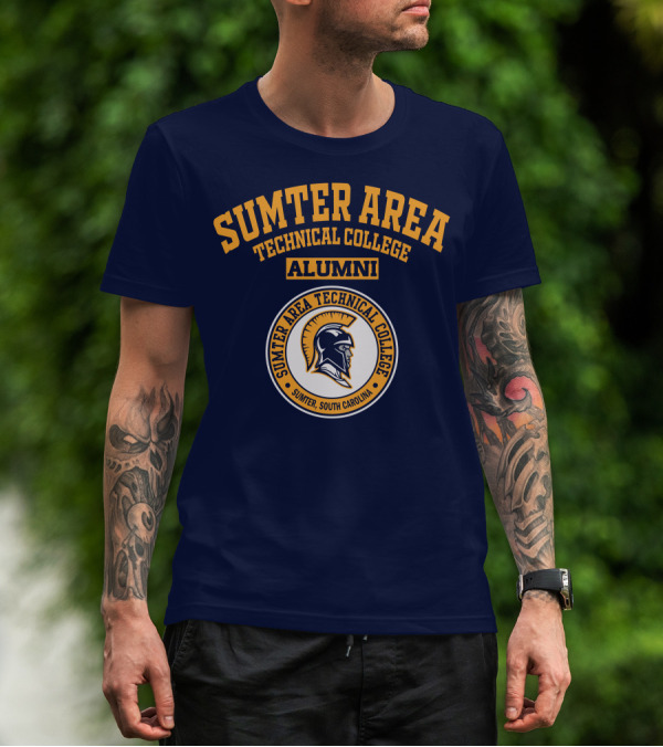 Sumter Area Technical College Alumni South Carolina Spartan Head T-Shirt