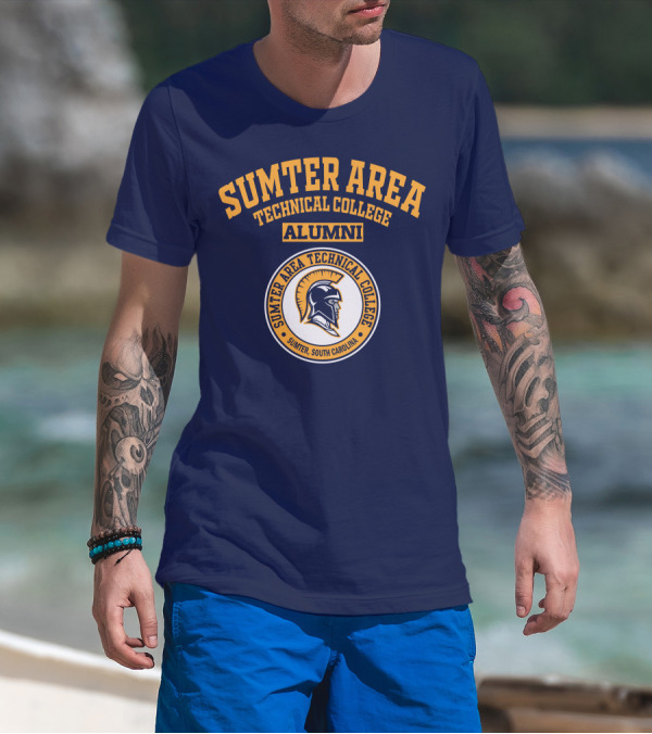 Sumter Area Technical College Alumni South Carolina Spartan Head T-Shirt