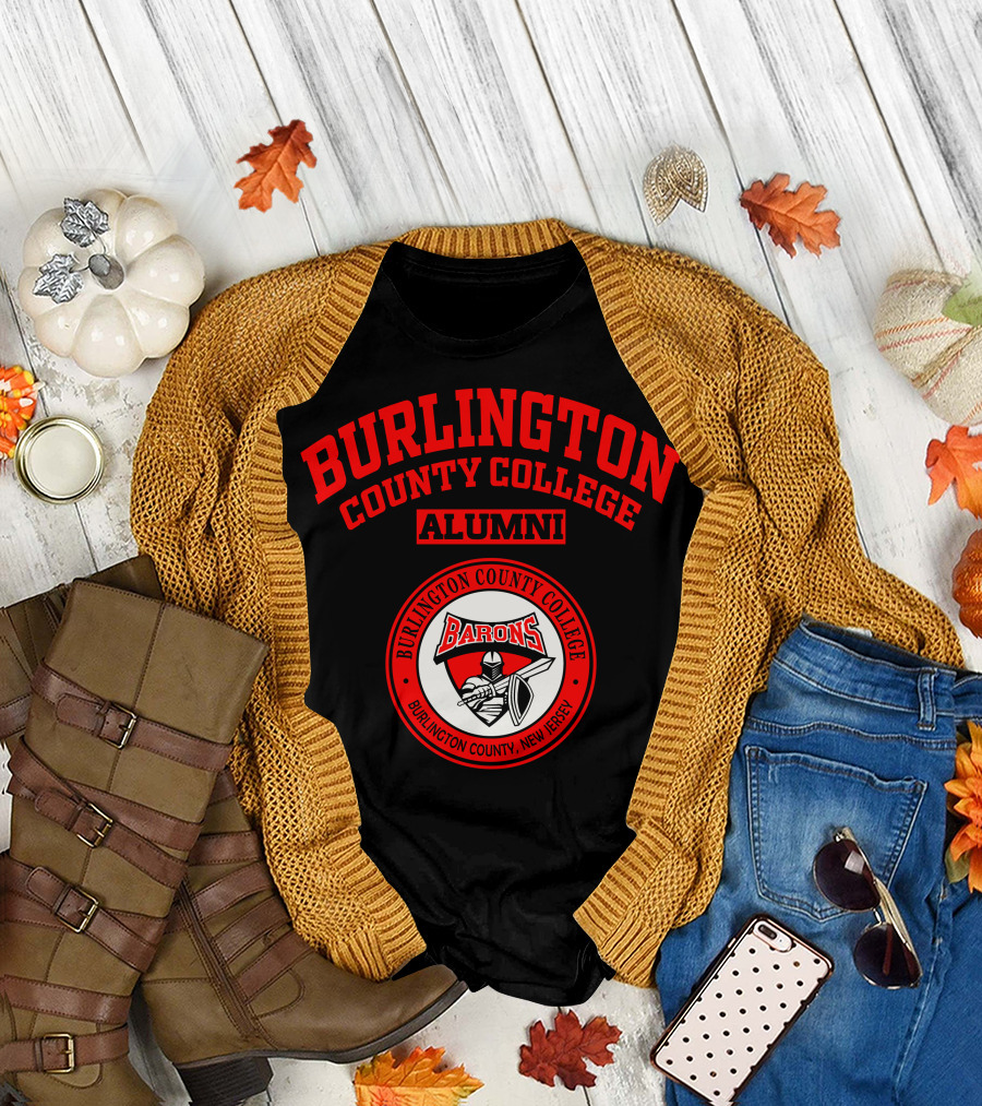 Burlington County College Alumni Barons Burlington County New Jersey T-Shirt