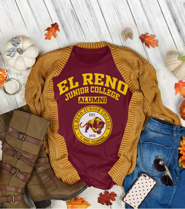 EL RENO JUNIOR COLLEGE ALUMNI EST 1938 EL RENO OKLAHOMA T-Shirt