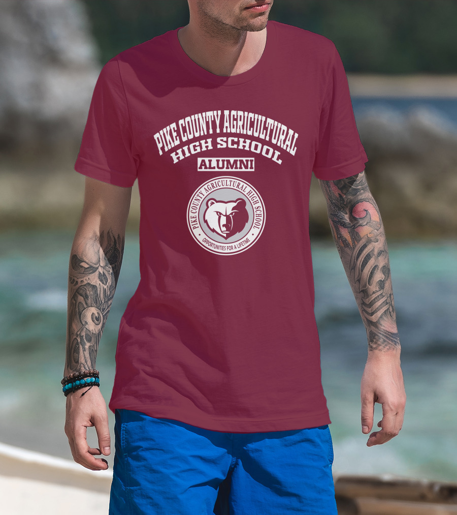 Pike County Agricultural High School Alumni Opportunities For A Lifetime Bear T-Shirt