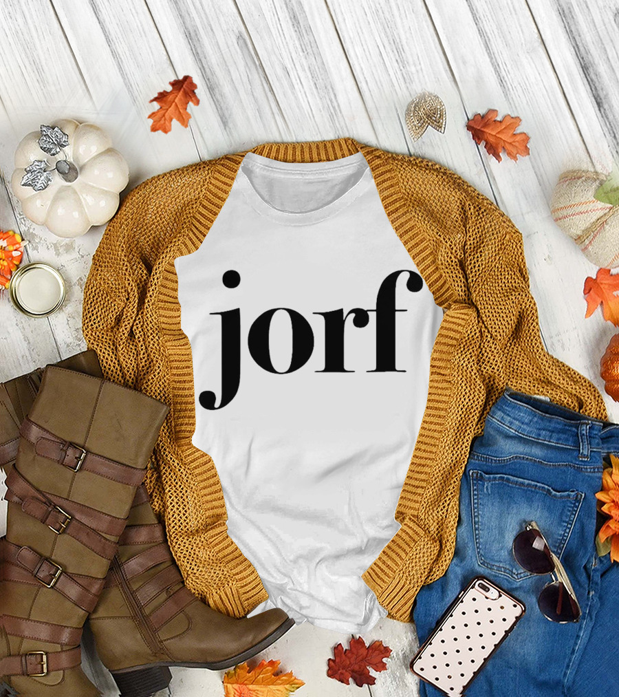 Jury Duty Jorf Text Black T-Shirt