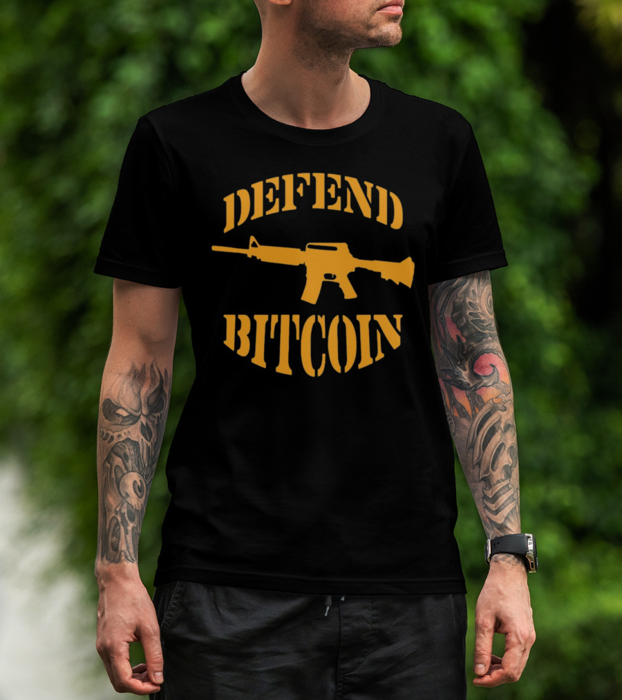 Defend Bitcoin Rifle T-Shirt