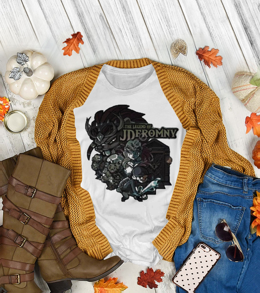 The Legend of Jdromny Dark Adventure Characters T-Shirt