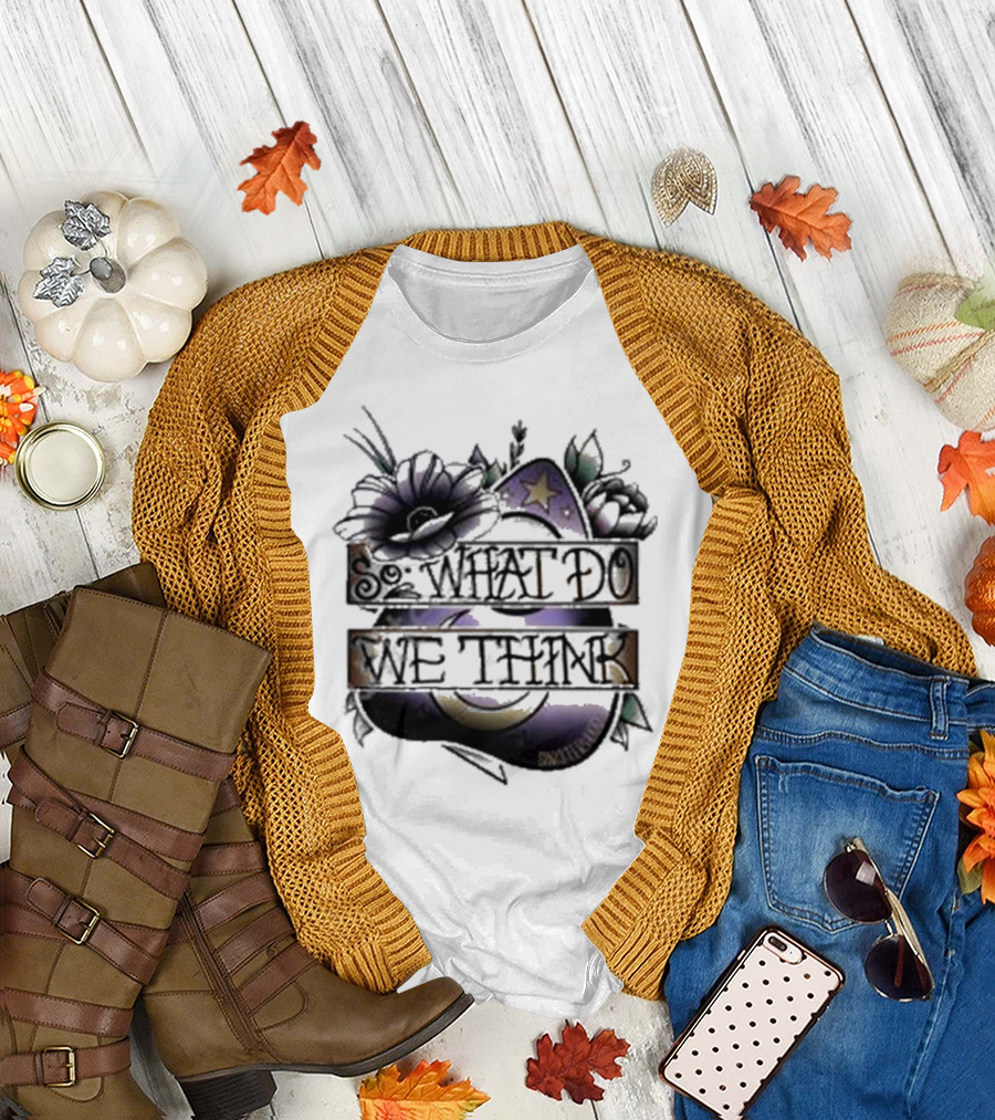 So What Do We Think Moon and Stars Floral T-Shirt