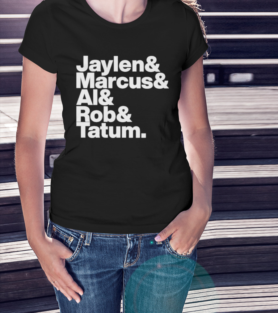 Jaylen Marcus Al Rob Tatum Boston Basketball Team Players T-Shirt