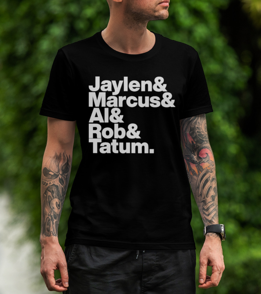 Jaylen Marcus Al Rob Tatum Boston Basketball Team Players T-Shirt