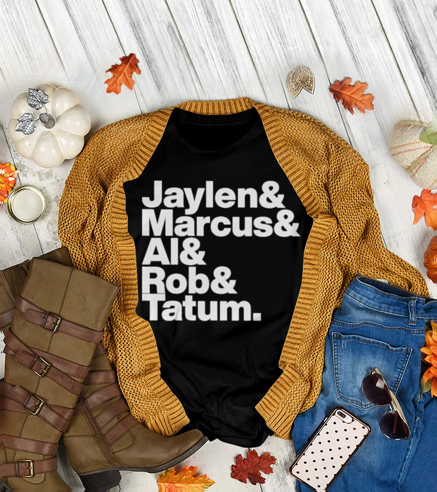 Jaylen Marcus Al Rob Tatum Boston Basketball Team Players T-Shirt