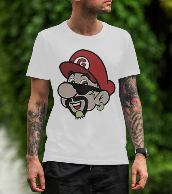 Super Fierio G Mustache Cap T-Shirt