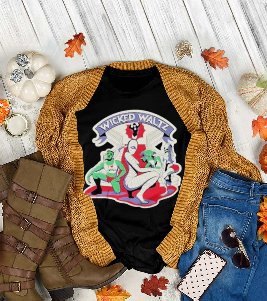 Wicked Waltz Lewberger Monster Characters on Red Carpet T-Shirt