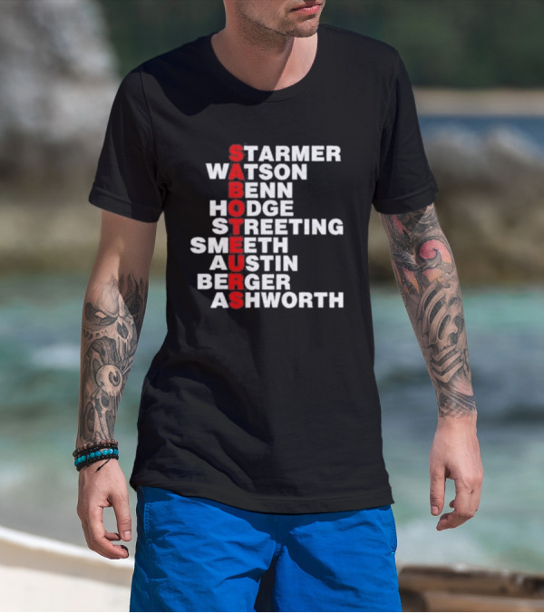 Angrybirdju Saboteurs Starmer Watson Benn Hodge Streeting Smeeth Austin Berger Ashworth T-Shirt