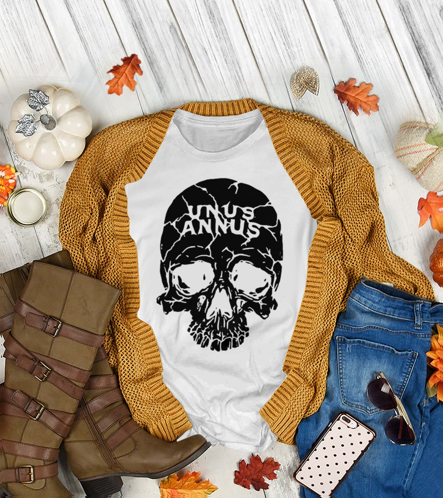Unus Annus Skull Black Crack T-Shirt