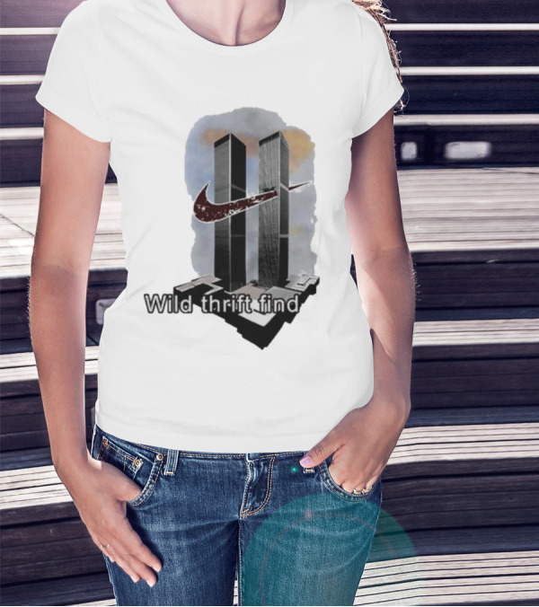 Wild Thrift Find Screenshot Tiktok Twin Towers T-Shirt