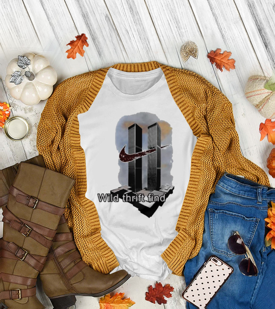 Wild Thrift Find Screenshot Tiktok Twin Towers T-Shirt