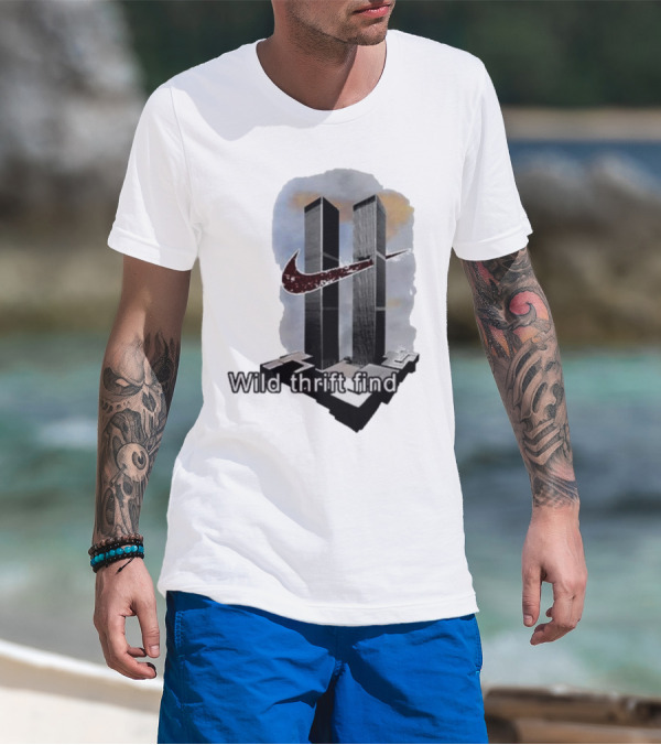 Wild Thrift Find Screenshot Tiktok Twin Towers T-Shirt