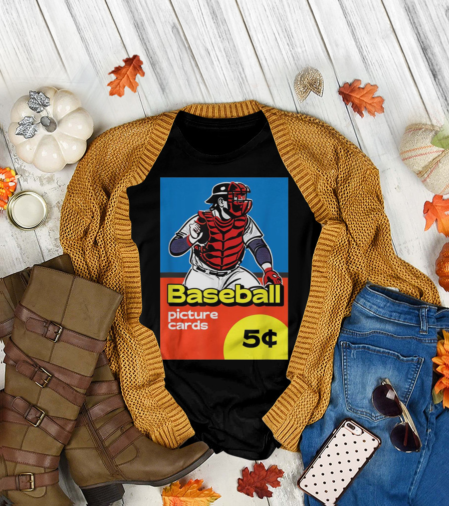Baseball Picture Cards 5¢ Catcher T-Shirt