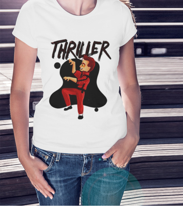 Crowley Thriller Cartoon Dance Good Omens T-Shirt