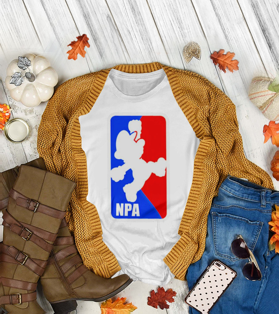 Mario NPA National Plumber Association NBA T-Shirt