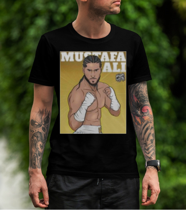 Mustafa Ali Boxer Migs Media T-Shirt