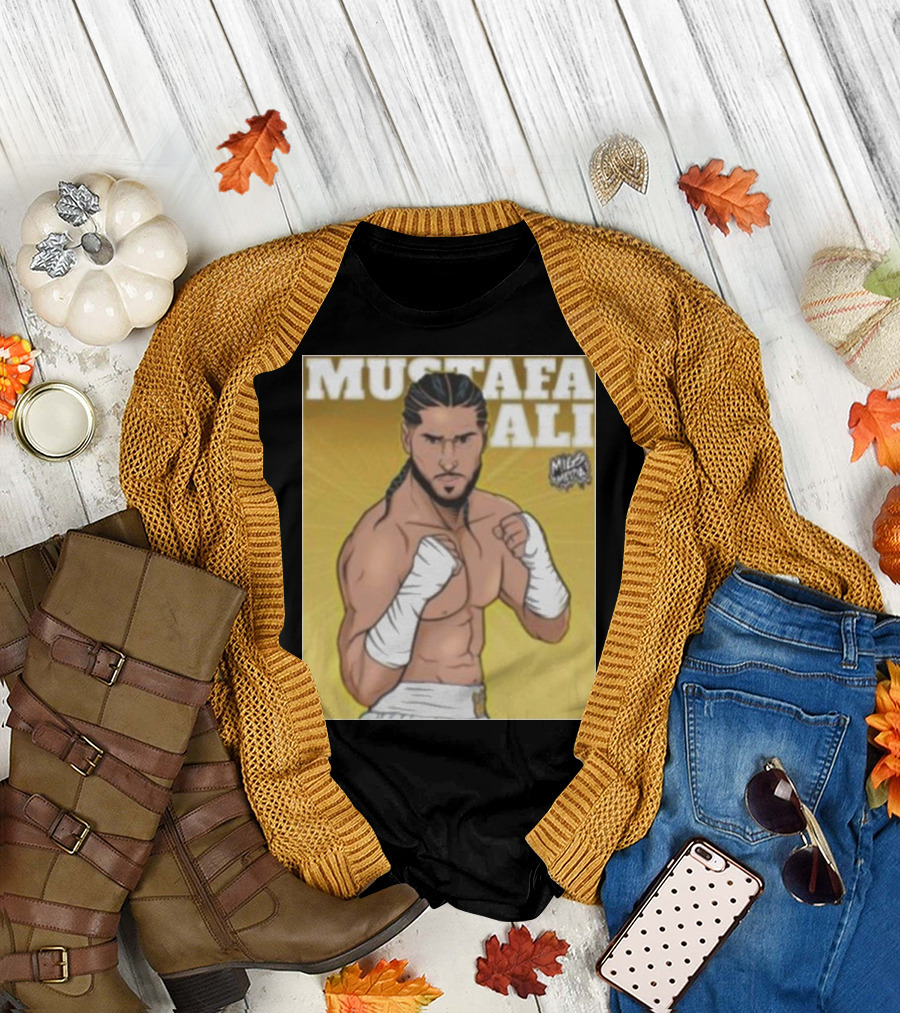 Mustafa Ali Boxer Migs Media T-Shirt