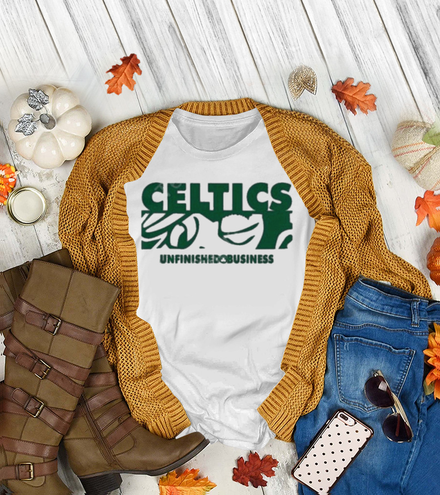 Celtics Unfinished Business Iconic Green T-Shirt