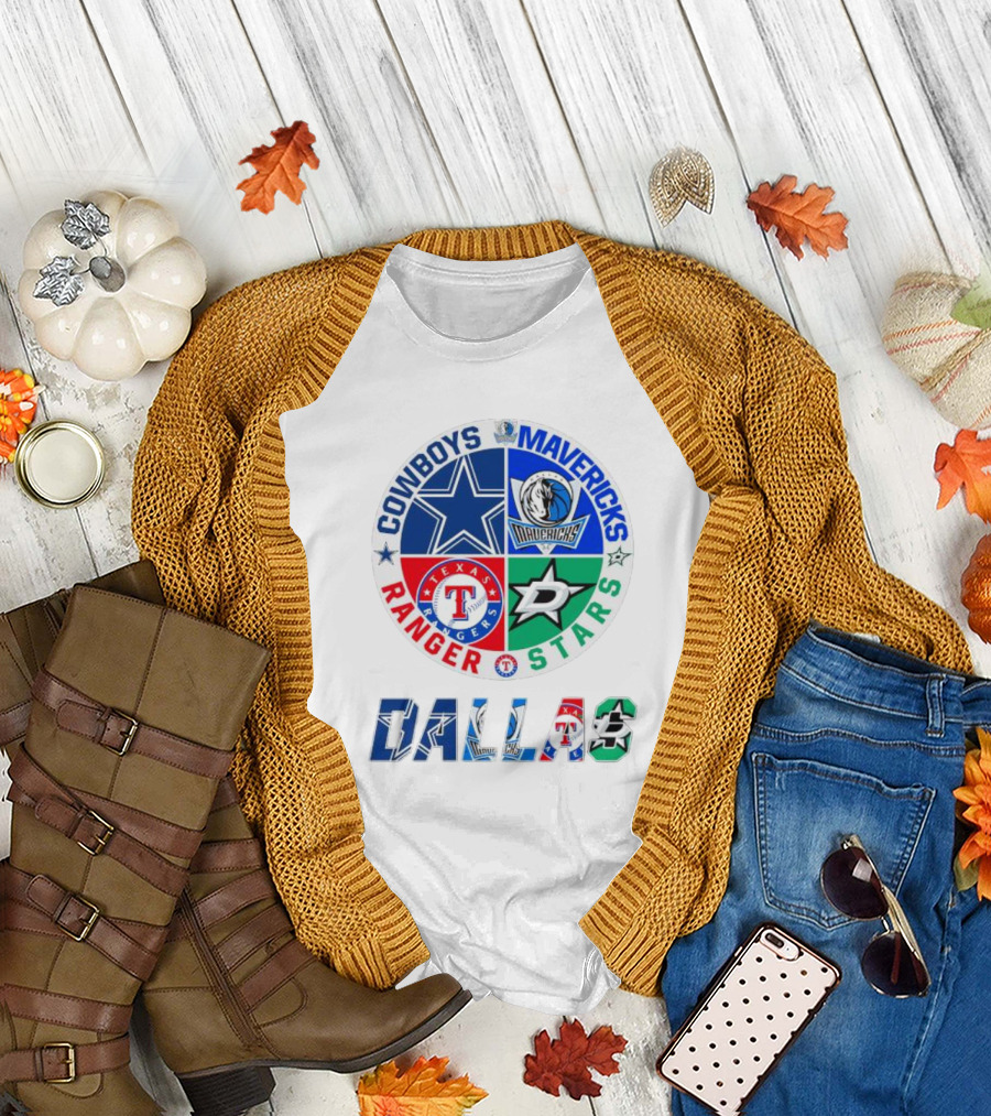 Dallas Cowboys Mavericks Rangers Stars T-Shirt