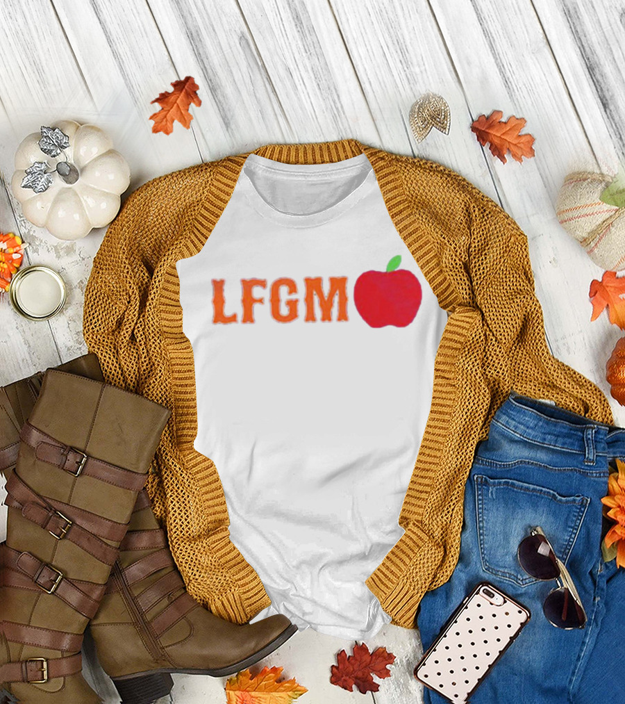 Mets Merized LFGM Apple Fan T-Shirt