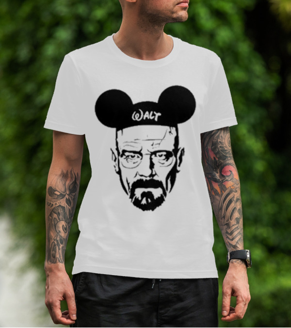 Walt Heisenberg With Mickey Mouse Ears Vintage Mashup T-Shirt