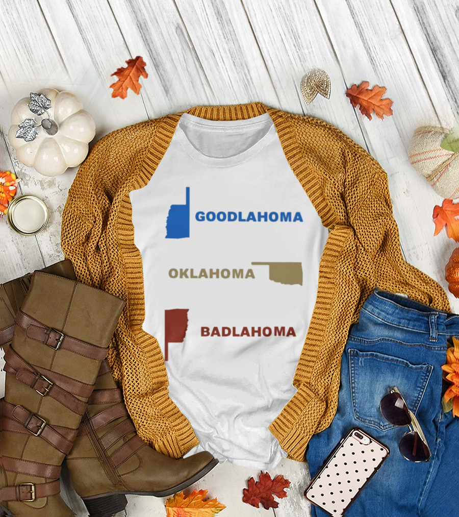 Goolahama Oklahoma Badlahoma State Silhouette Colors T-Shirt