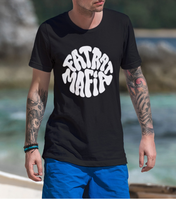 Fat Rat Mafia Retro Psychedelic Font T-Shirt