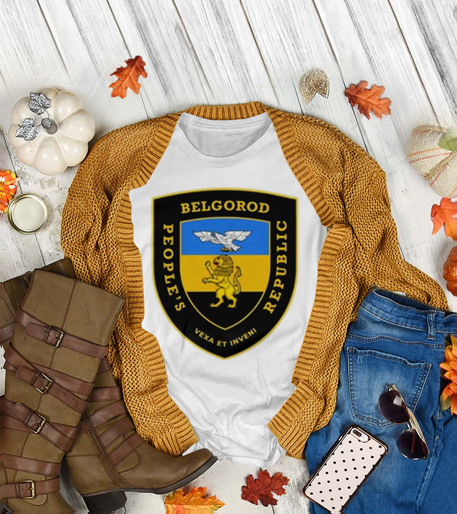Saint Javelin Belgorod People’s Republic Vexa et Inveni Lion and Eagle Crest T-Shirt
