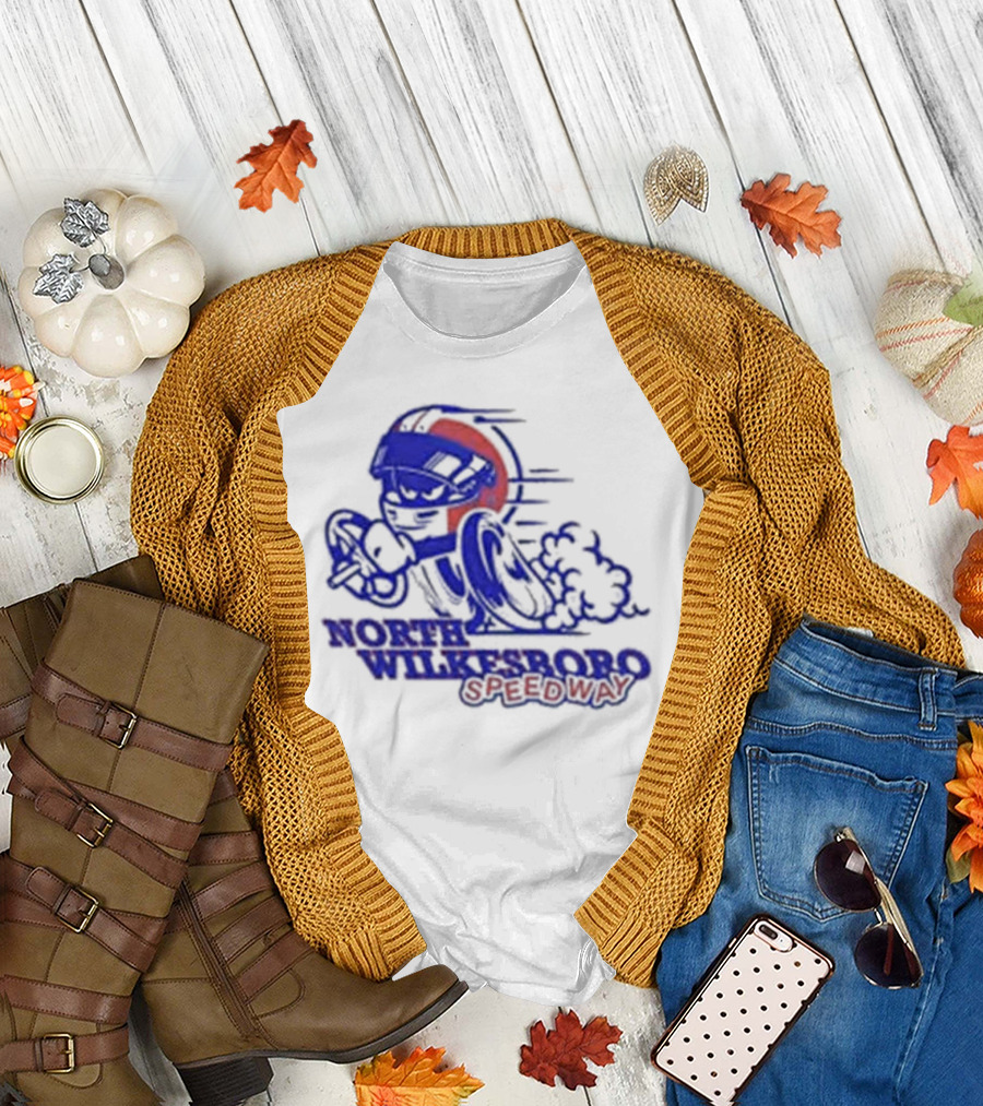North Wilkesboro Speedway Racing Character T-Shirt