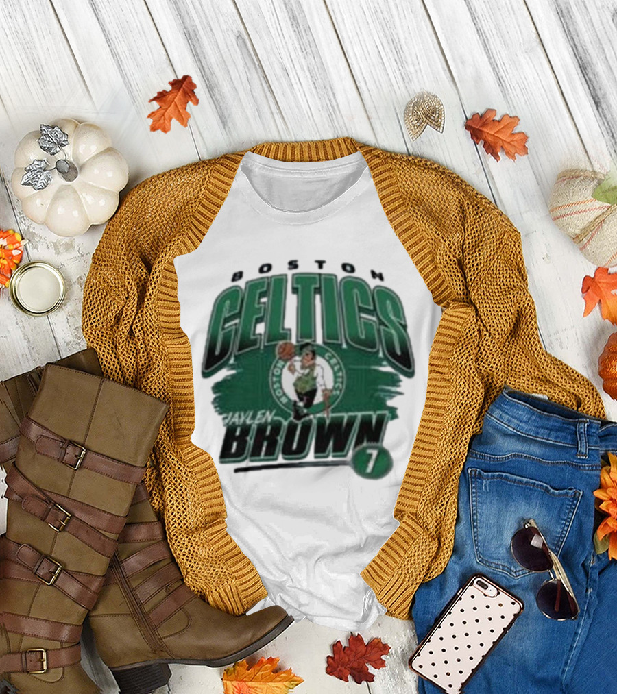 Boston Celtics Jaylen Brown Player Number 7 T-Shirt