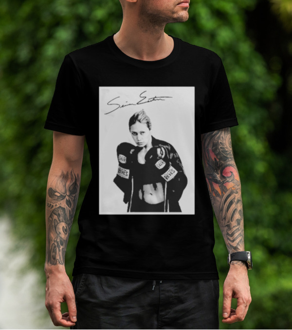 Seniesa Estrada SuperBad Boxing Iconic Reyes Gloves T-Shirt