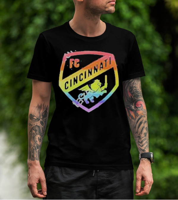 FC Cincinnati Rainbow Pride Shield T-Shirt