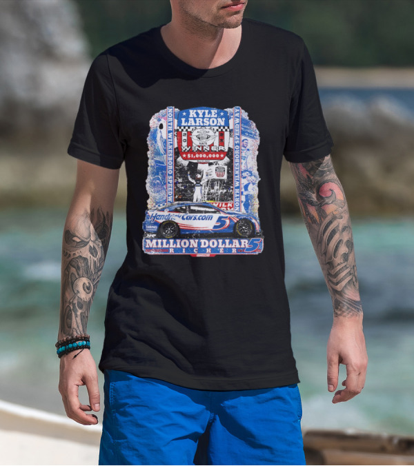 Kyle Larson Million Dollar Winner North Wilkesboro Speedway HendrickCars.com T-Shirt