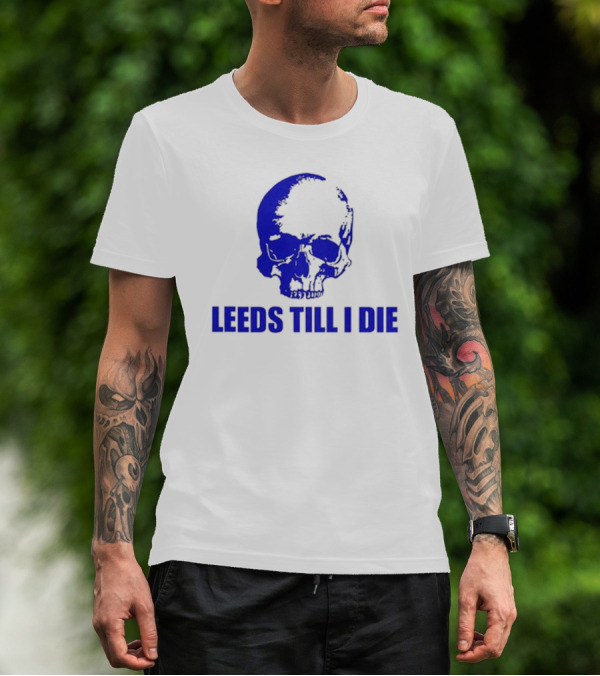 Punk Football Shop Leeds Till I Die Skull T-Shirt