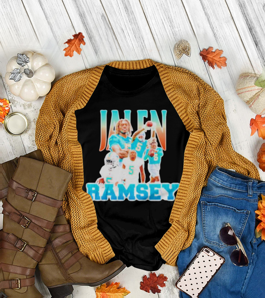Jalen Ramsey Miami Dolphins Athlete Highlights T-Shirt