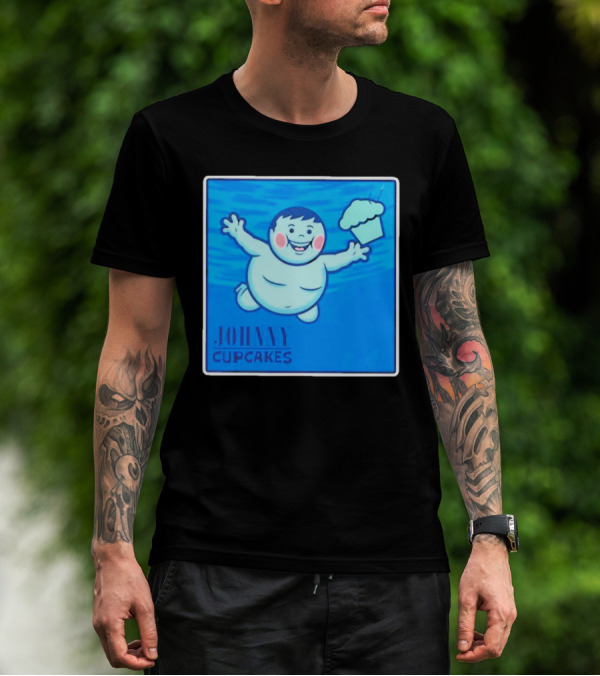Johnny Cupcakes Swimming Boy With Cupcake T-Shirt