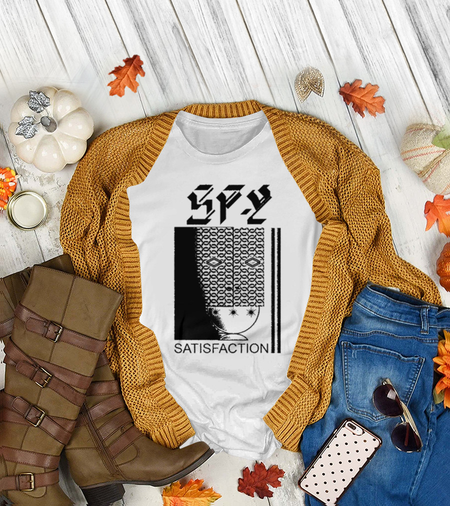 Spy Satisfaction Patterned Mask T-Shirt