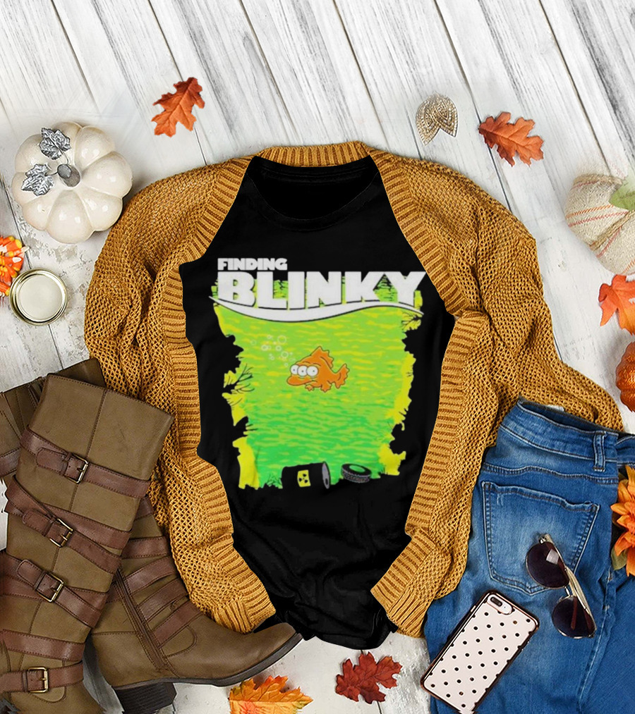 Finding Blinky Three-Eyed Fish Dump Reference T-Shirt